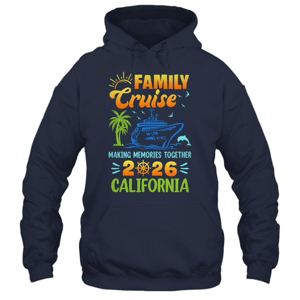 California Cruise 2026 Family Friends Group Vacation Matching Shirt & Tank Top | teecentury