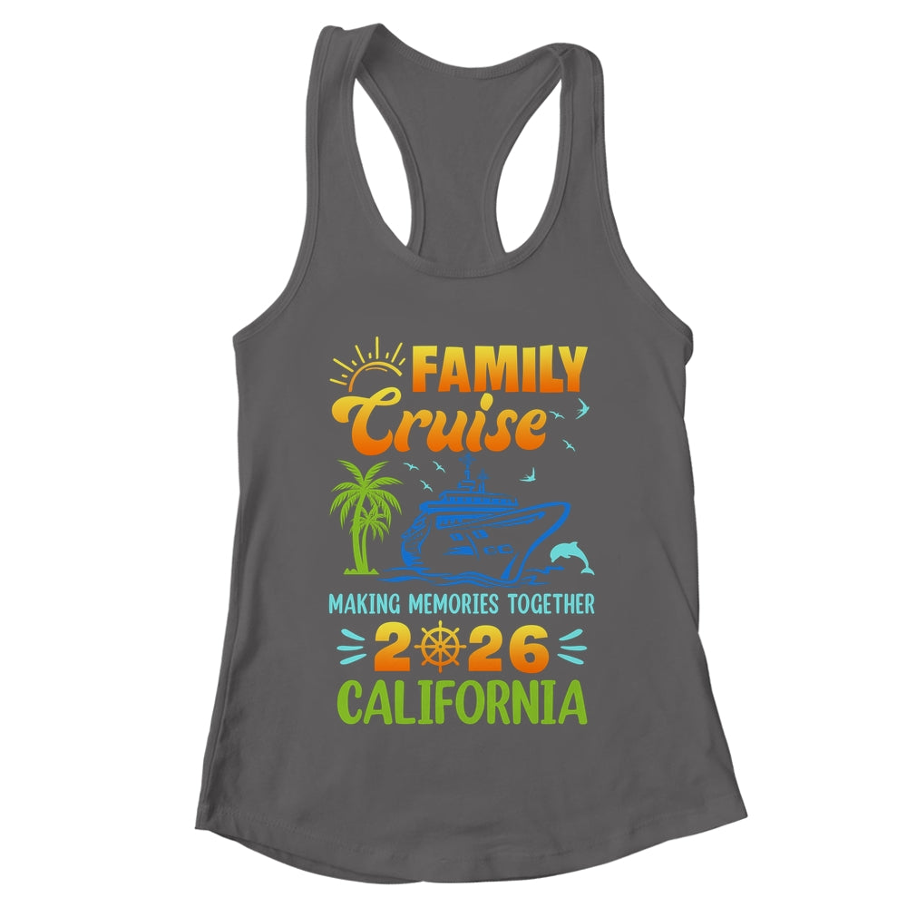 California Cruise 2026 Family Friends Group Vacation Matching Shirt & Tank Top | teecentury