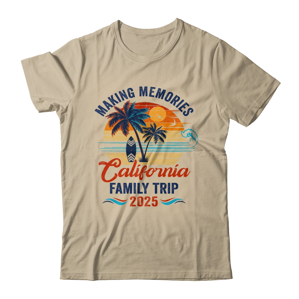 California Family Vacation 2025 Making Memories Together Trip Shirt & Tank Top | teecentury