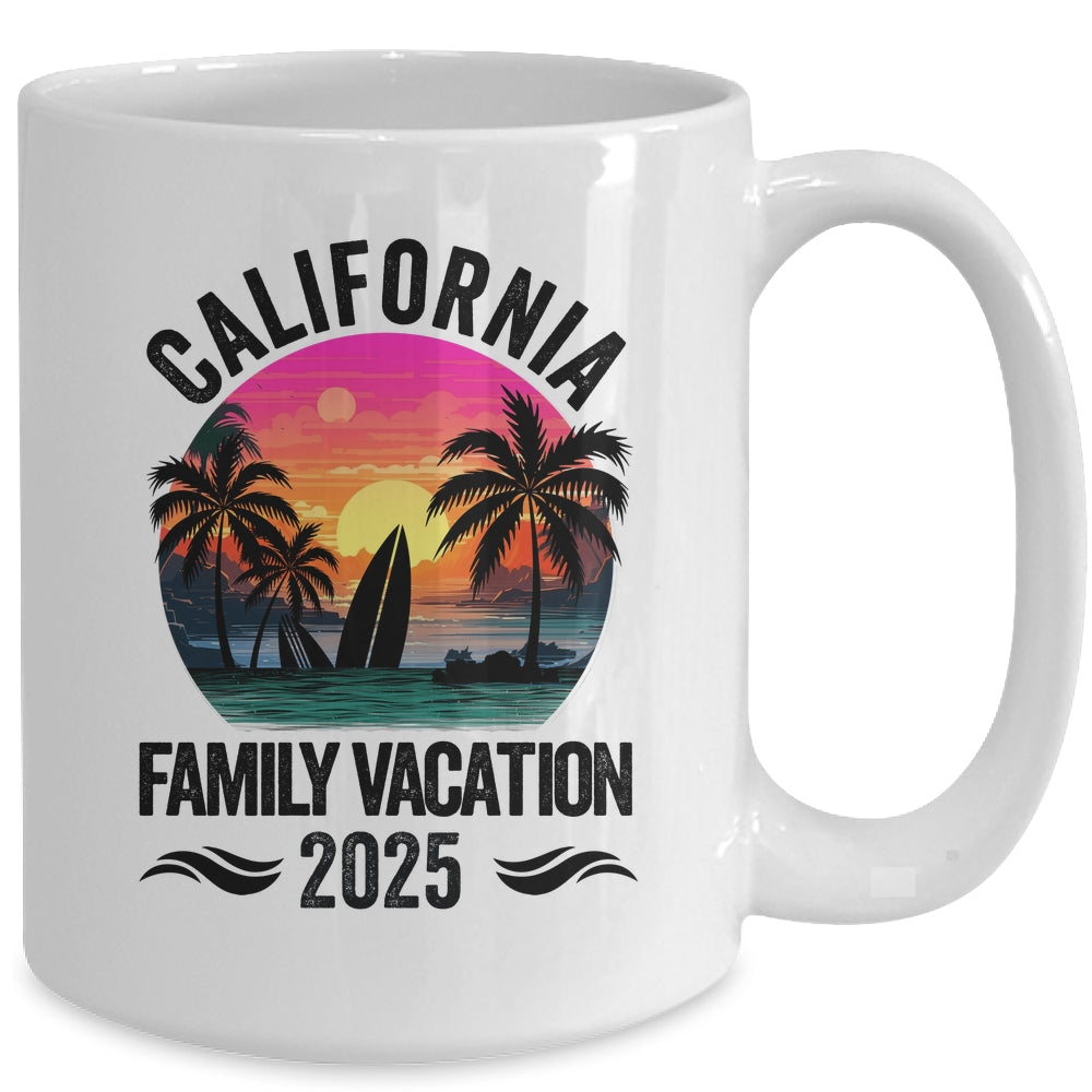 California Family Vacation 2025 Matching Outfits Beach Summer Mug | teecentury