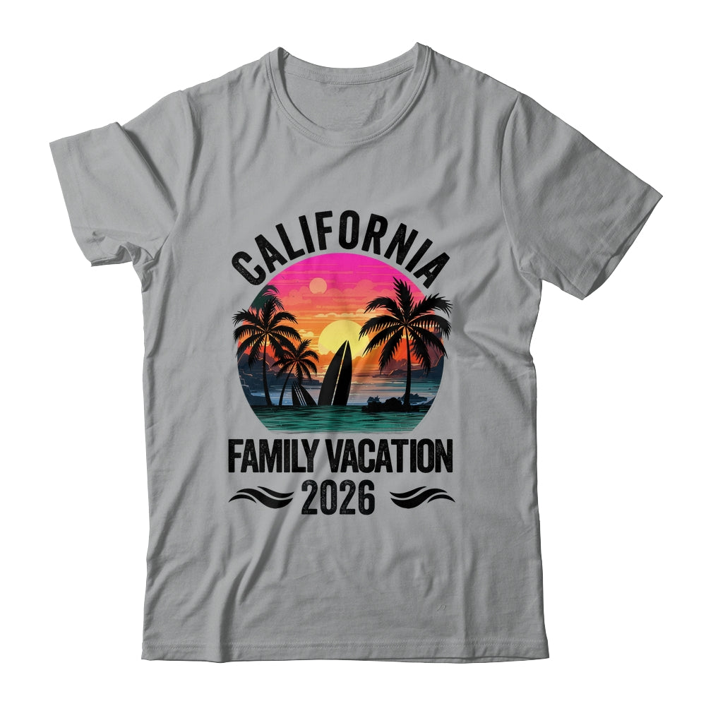 California Family Vacation 2026 Matching Outfits Beach Summer Shirt & Tank Top | teecentury