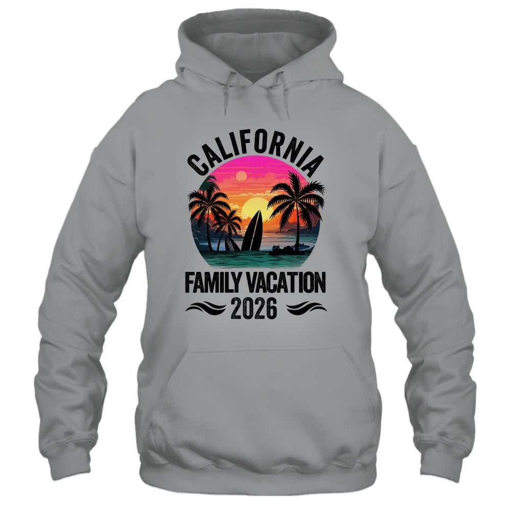 California Family Vacation 2026 Matching Outfits Beach Summer Shirt & Tank Top | teecentury