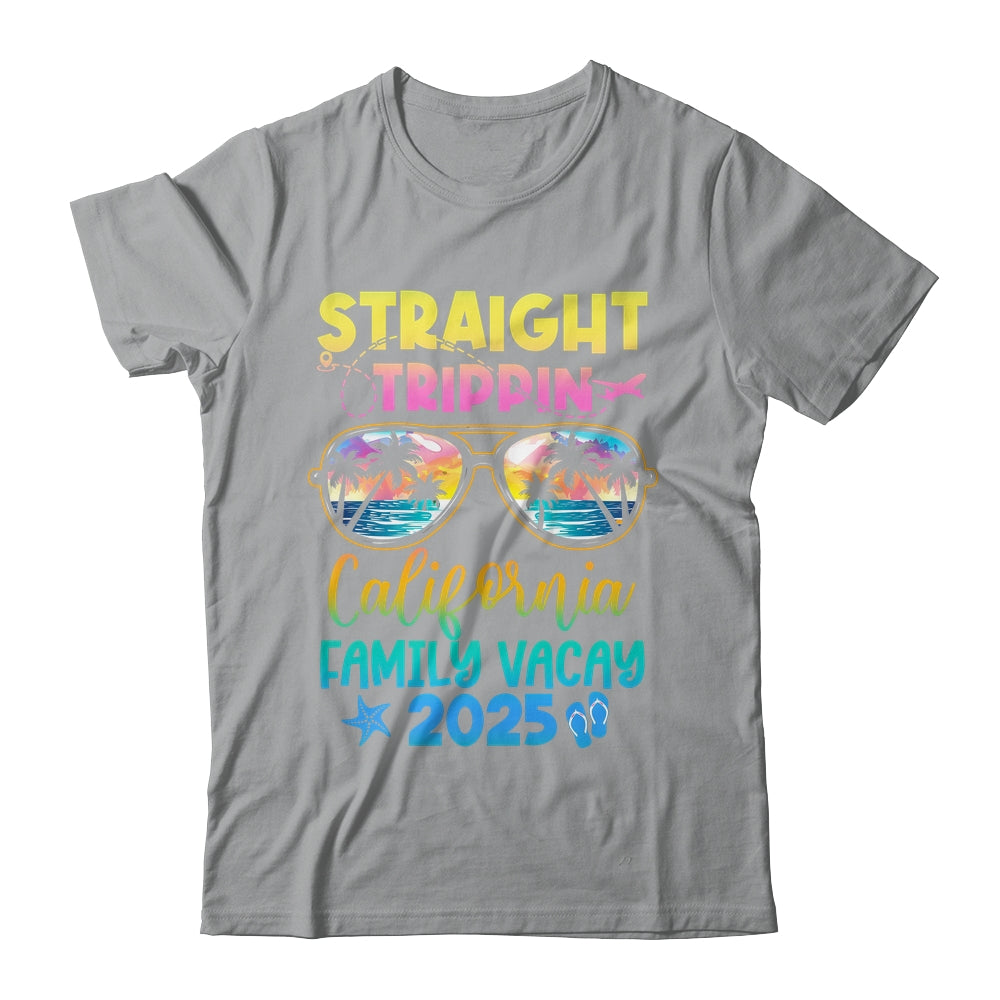 California Family Vacay Vacation 2025 Straight Trippin Shirt & Tank Top | teecentury
