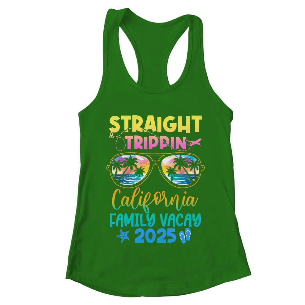 California Family Vacay Vacation 2025 Straight Trippin Shirt & Tank Top | teecentury