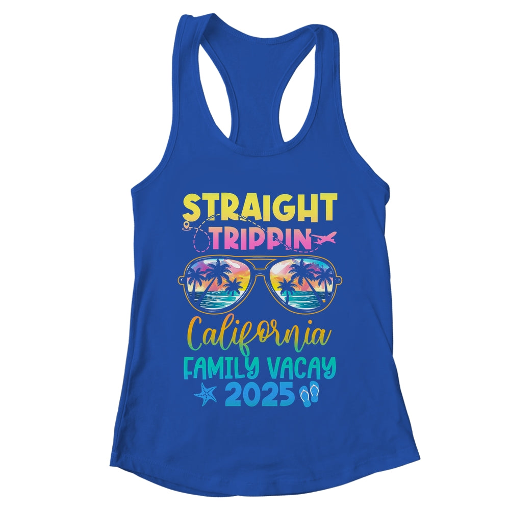 California Family Vacay Vacation 2025 Straight Trippin Shirt & Tank Top | teecentury