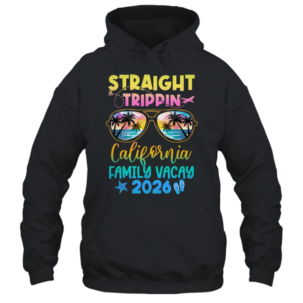 California Family Vacay Vacation 2026 Straight Trippin Shirt & Tank Top | teecentury