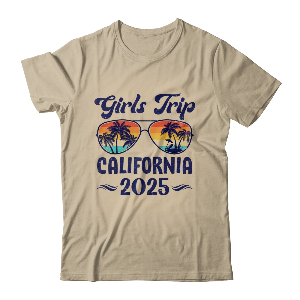 California Girls Trip Beach Vacation 2025 Matching Group Shirt & Tank Top | teecentury