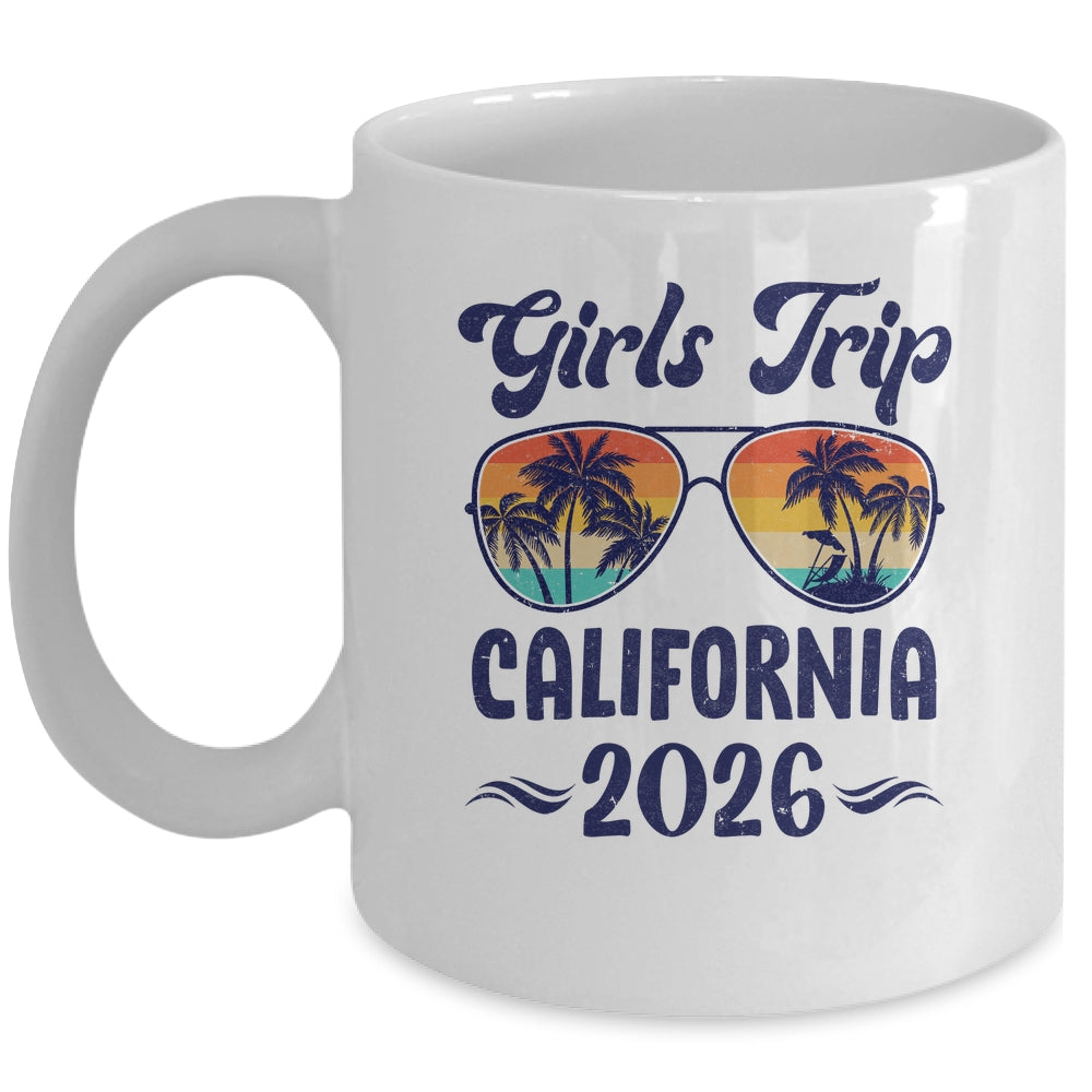 California Girls Trip Beach Vacation 2026 Matching Group Mug | teecentury