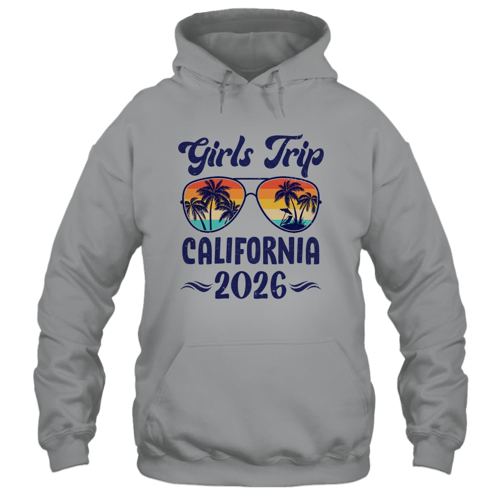 California Girls Trip Beach Vacation 2026 Matching Group Shirt & Tank Top | teecentury