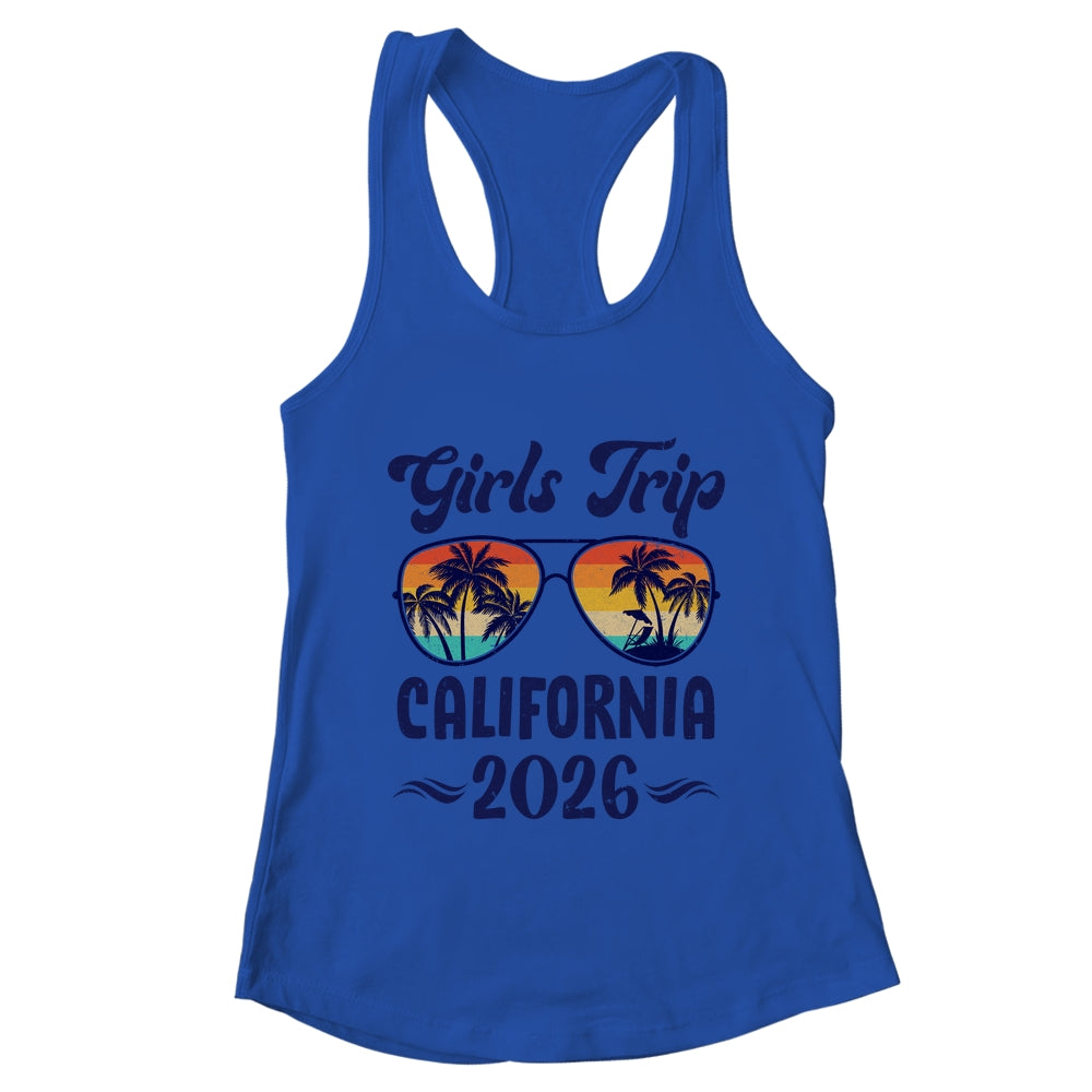 California Girls Trip Beach Vacation 2026 Matching Group Shirt & Tank Top | teecentury