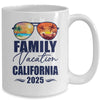 California Matching Family Vacation 2025 Making Memories Mug | teecentury