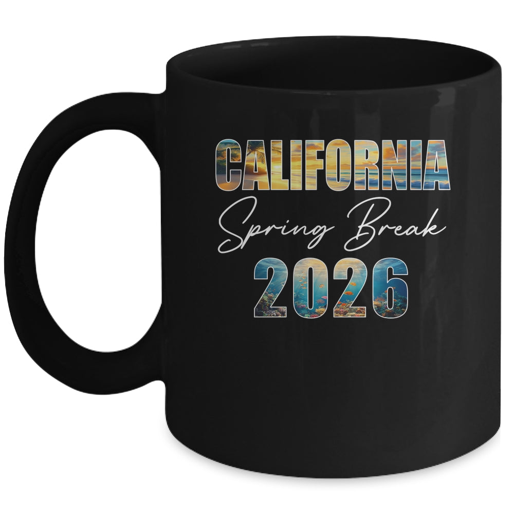 California Spring Break 2026 Summer Vacation Beach Mug | teecentury