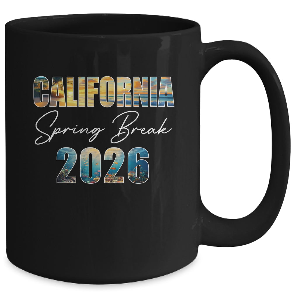 California Spring Break 2026 Summer Vacation Beach Mug | teecentury