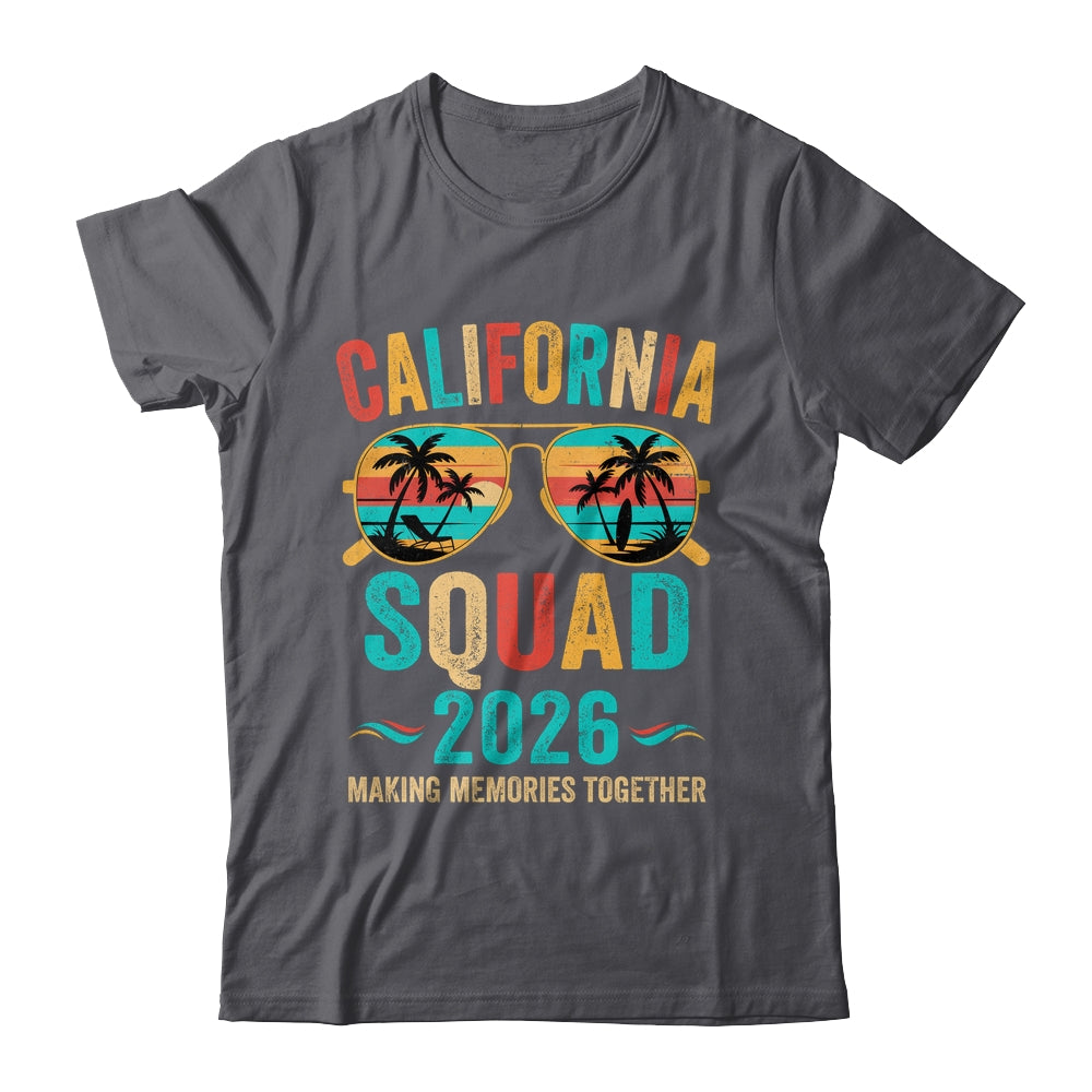 California Vacation Squad 2026 Family Matching Vintage Shirt & Tank Top | teecentury