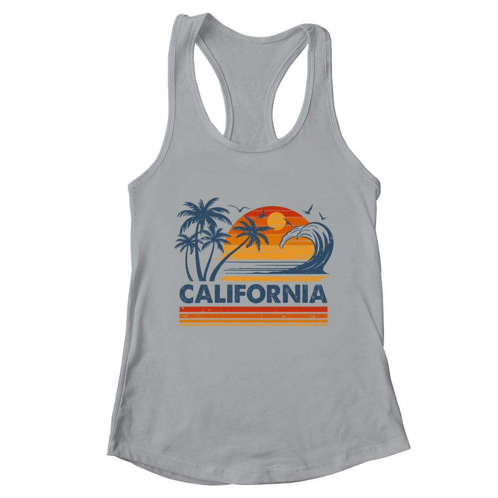 California Vacation Sunset Cute 70s Vintage Retro Beach Shirt & Tank Top | teecentury