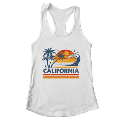 California Vacation Sunset Cute 70s Vintage Retro Beach Shirt & Tank Top | teecentury