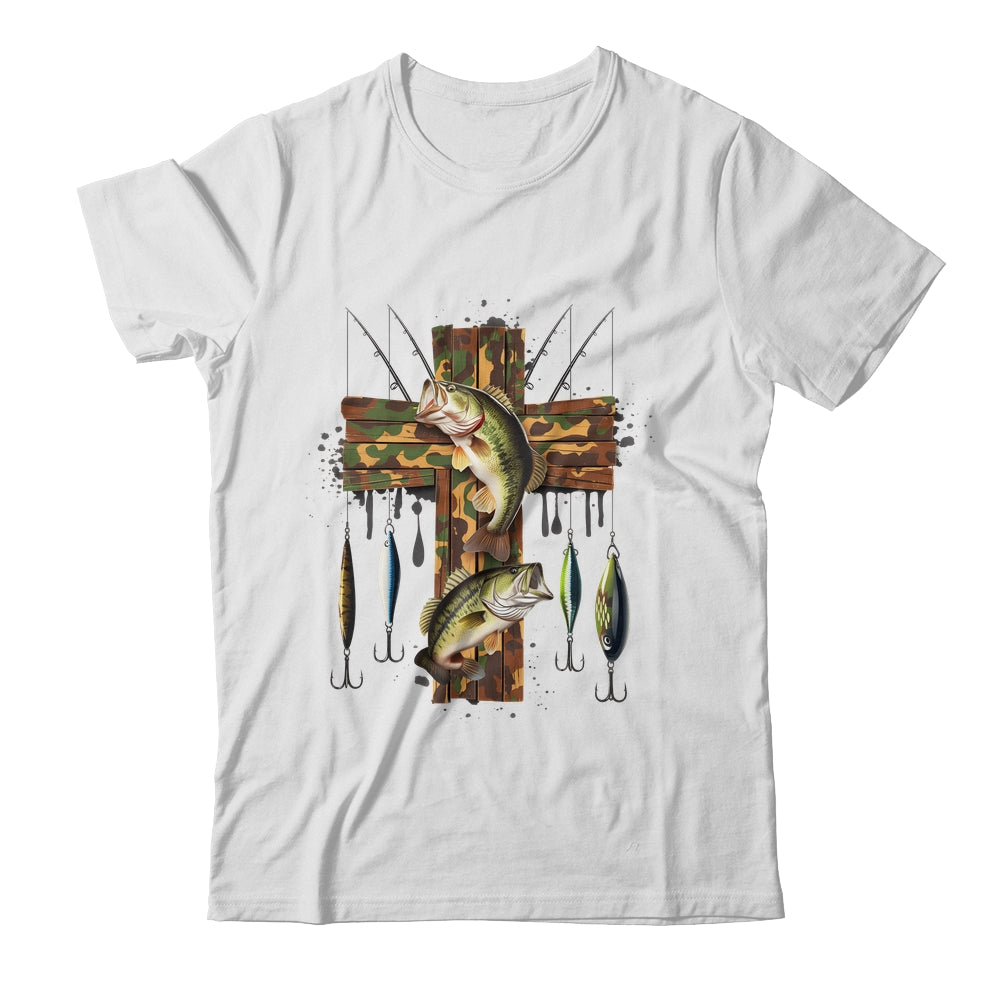 Camo Cross Fishing Christian Fishers Of Men Bible Faith Fish Shirt & Hoodie | teecentury