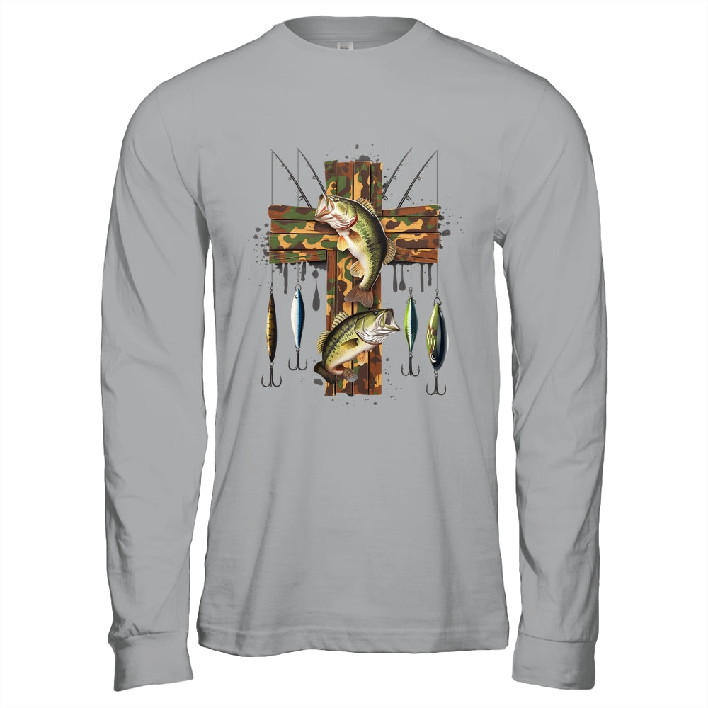 Camo Cross Fishing Christian Fishers Of Men Bible Faith Fish Shirt & Hoodie | teecentury