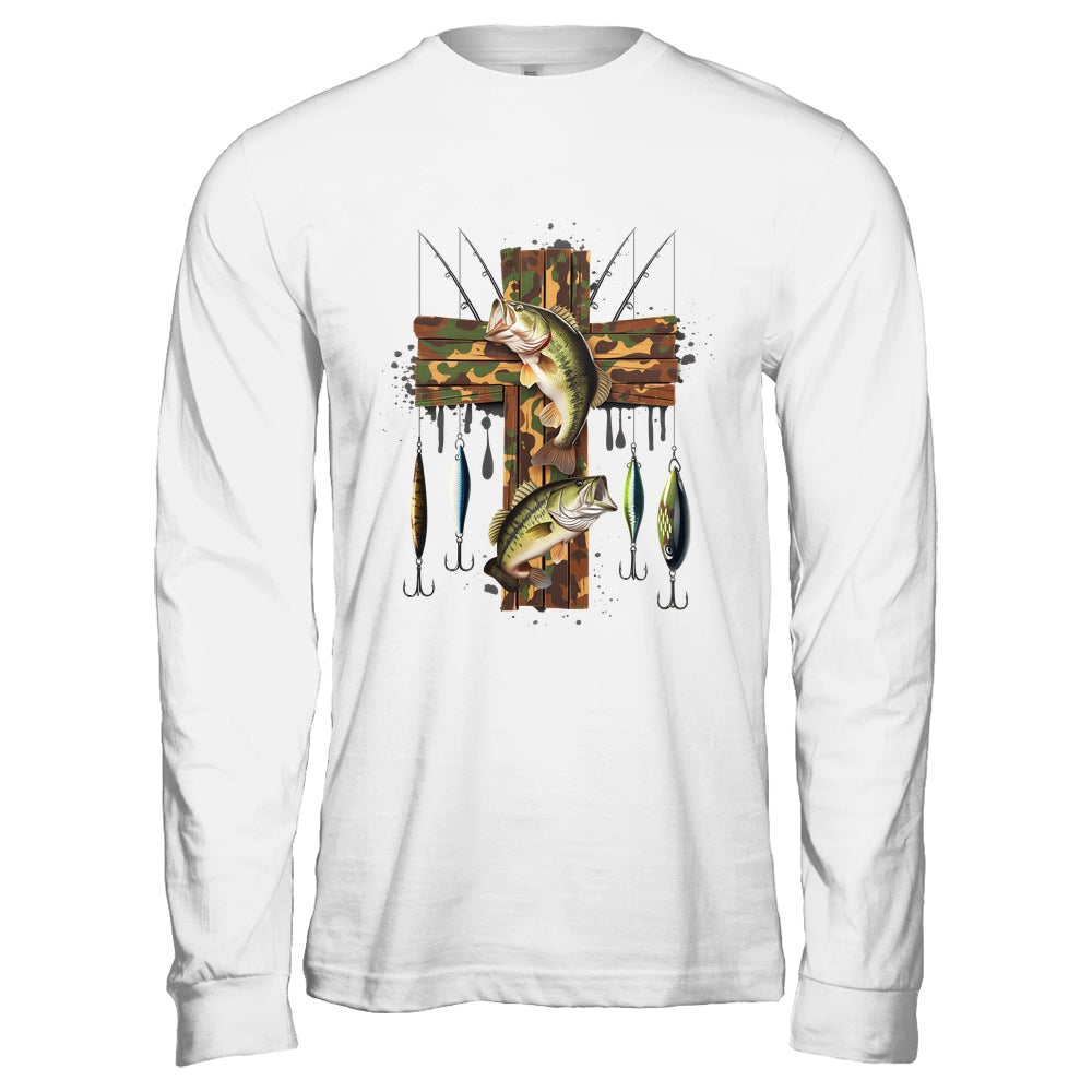 Camo Cross Fishing Christian Fishers Of Men Bible Faith Fish Shirt & Hoodie | teecentury
