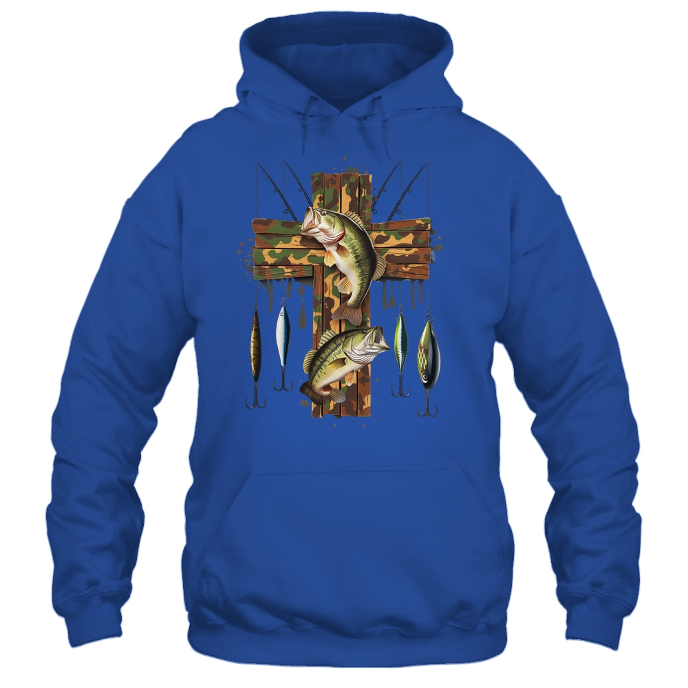 Camo Cross Fishing Christian Fishers Of Men Bible Faith Fish Shirt & Hoodie | teecentury