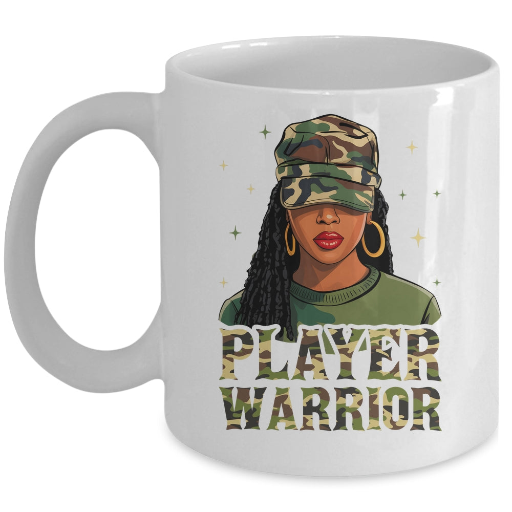 Camo Hat Prayer Warrior God Jesus Christian Black Girl Women Mug | teecentury