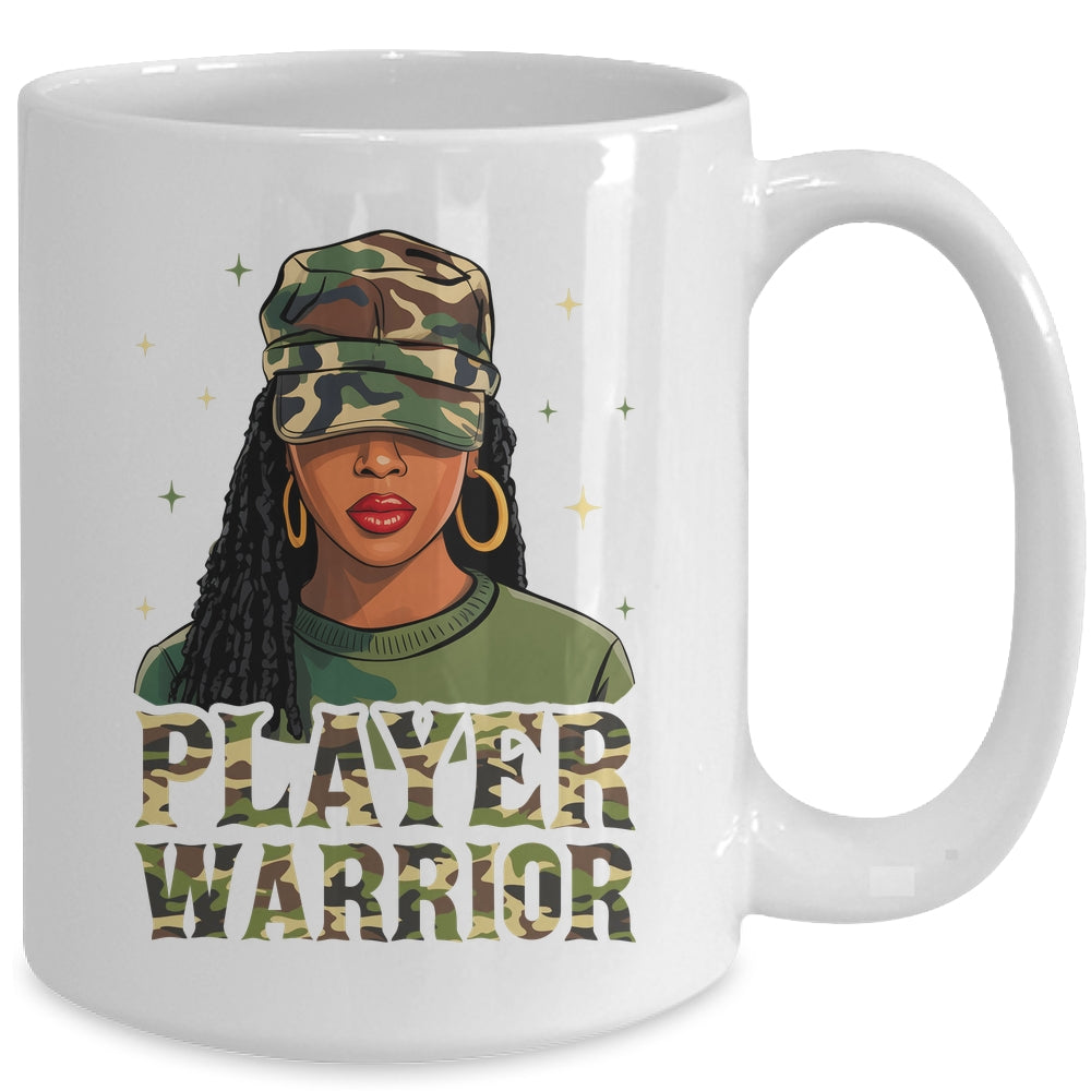 Camo Hat Prayer Warrior God Jesus Christian Black Girl Women Mug | teecentury