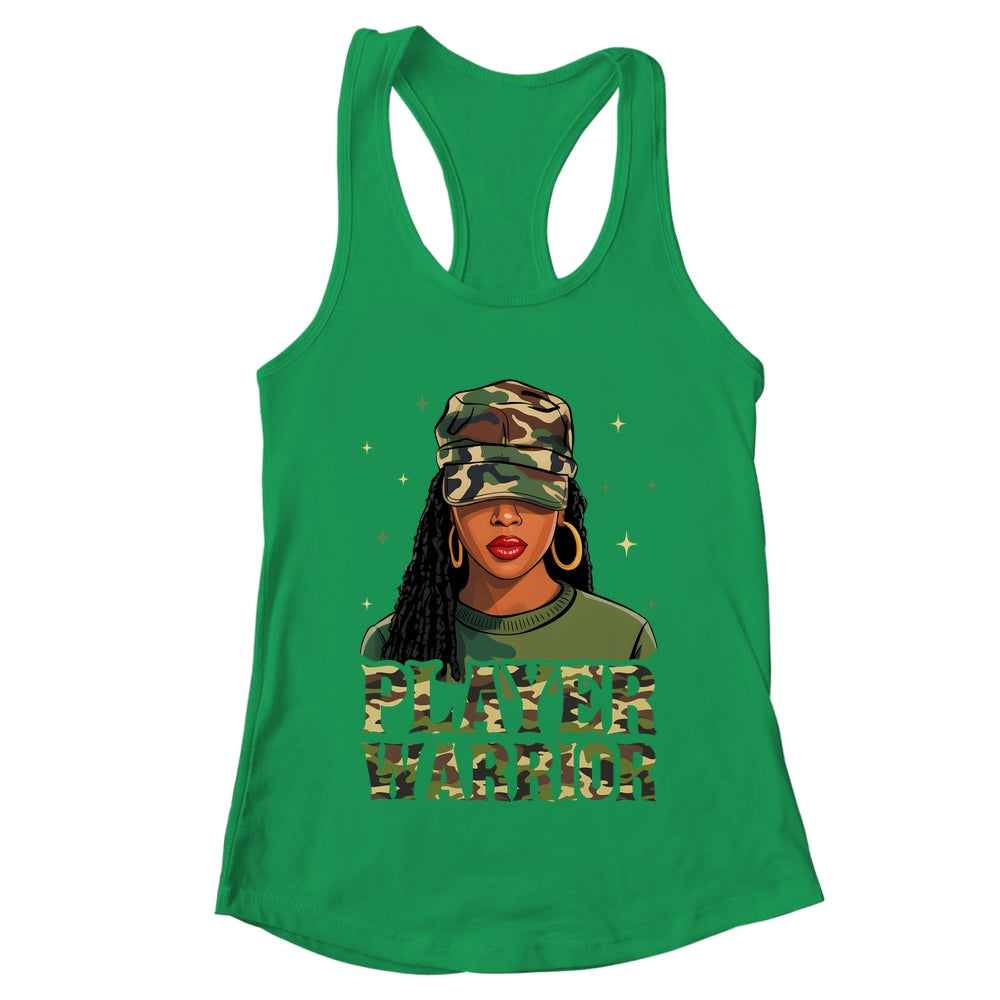 Camo Hat Prayer Warrior God Jesus Christian Black Girl Women Shirt & Tank Top | teecentury
