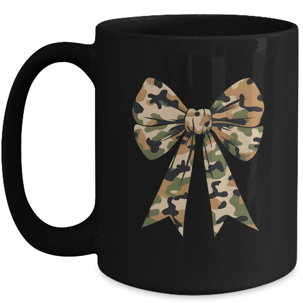 Camouflage Old Camo Bow Camo Coquette Bow Hunting Girl Women Mug | teecentury