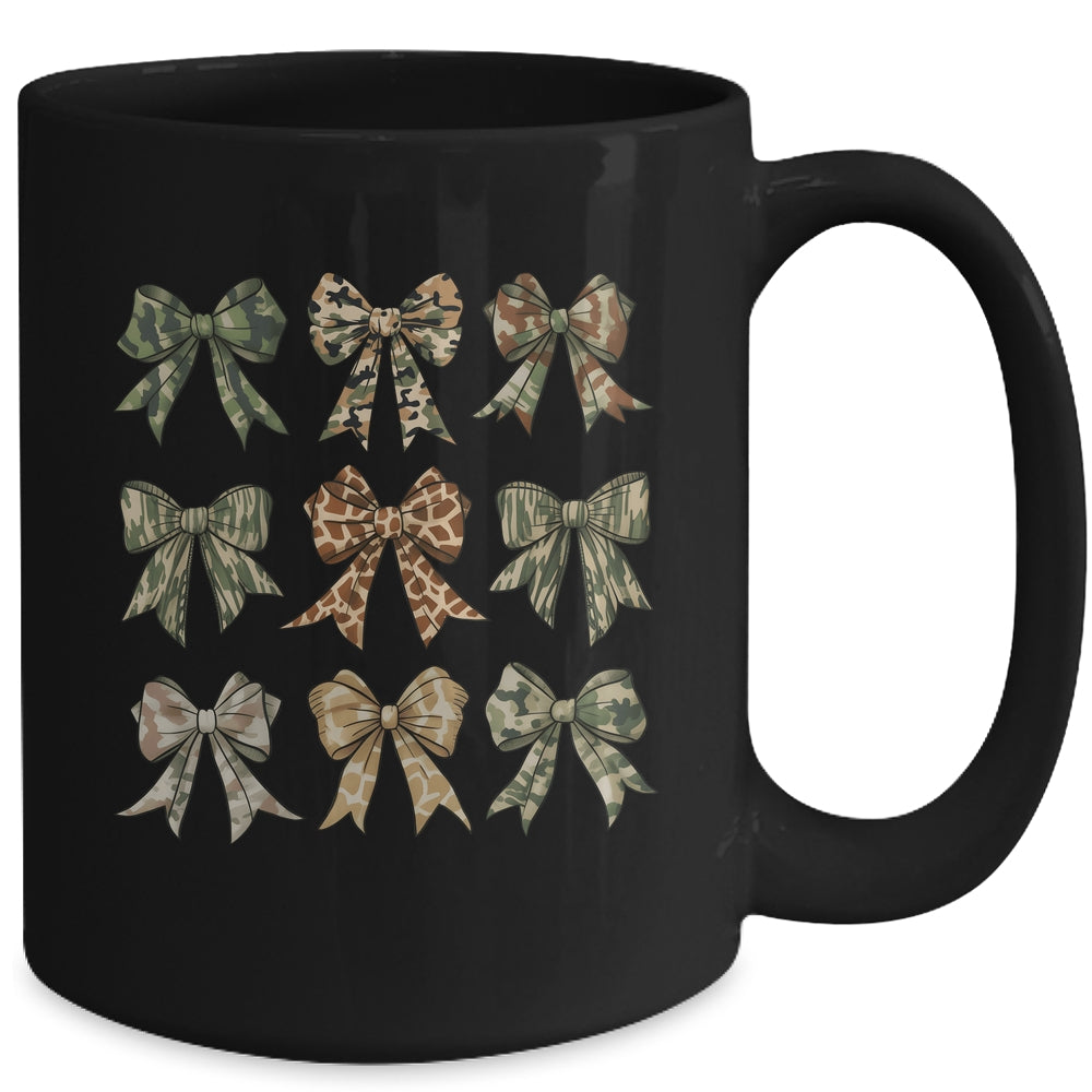 Camouflage Old Camo Bow Camo Coquette Bow Hunting Women Girl Mug | teecentury