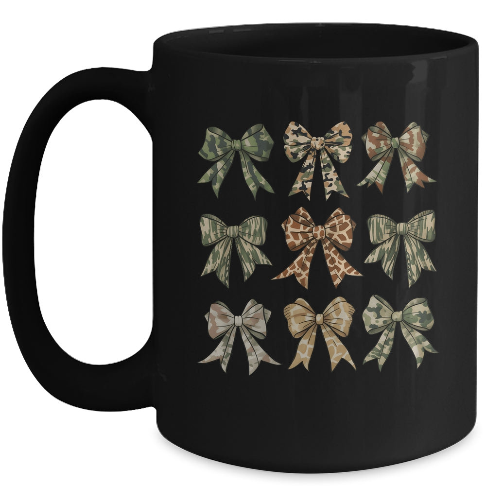 Camouflage Old Camo Bow Camo Coquette Bow Hunting Women Girl Mug | teecentury