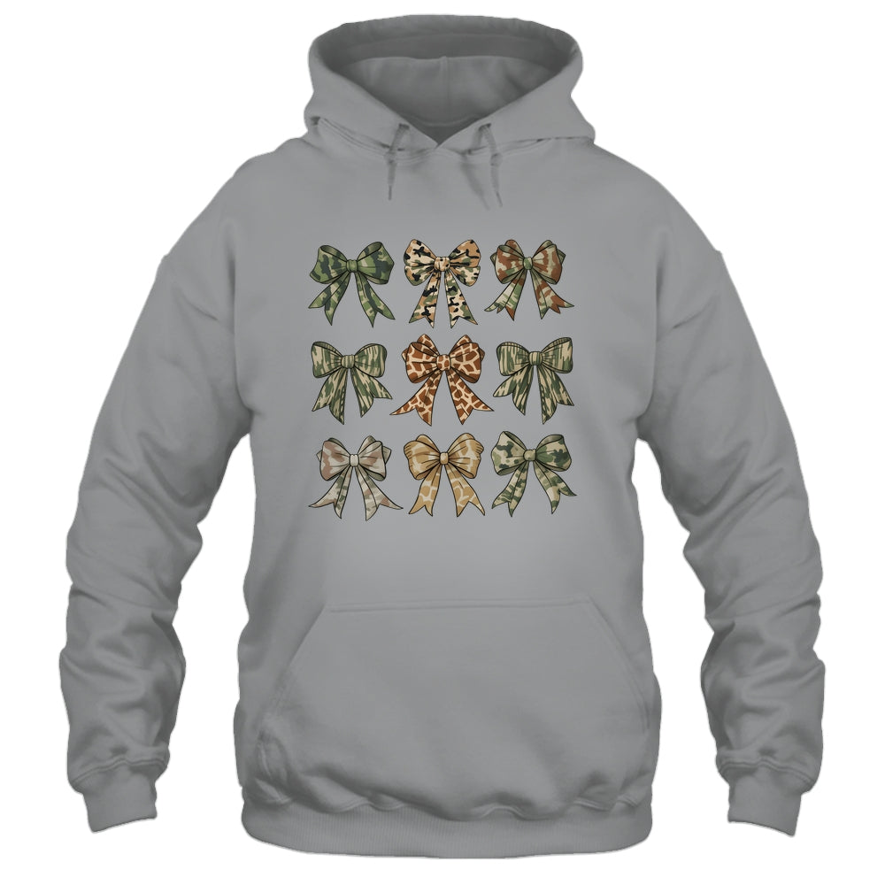 Camouflage Old Camo Bow Camo Coquette Bow Hunting Women Girl Shirt & Tank Top | teecentury