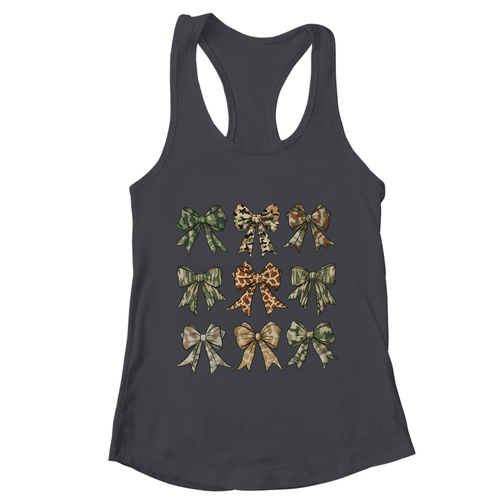 Camouflage Old Camo Bow Camo Coquette Bow Hunting Women Girl Shirt & Tank Top | teecentury