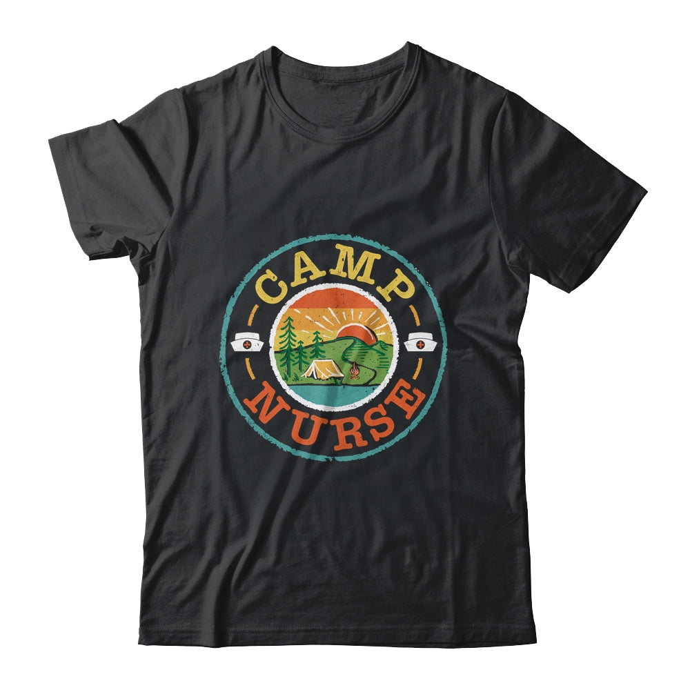 Camp Nurse Camping Nursing Registered Nurse Camper Shirt & Tank Top | teecentury
