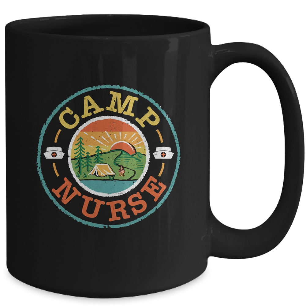 Camp Nurse Camping Nursing Registered Nurse Camper Mug | teecentury