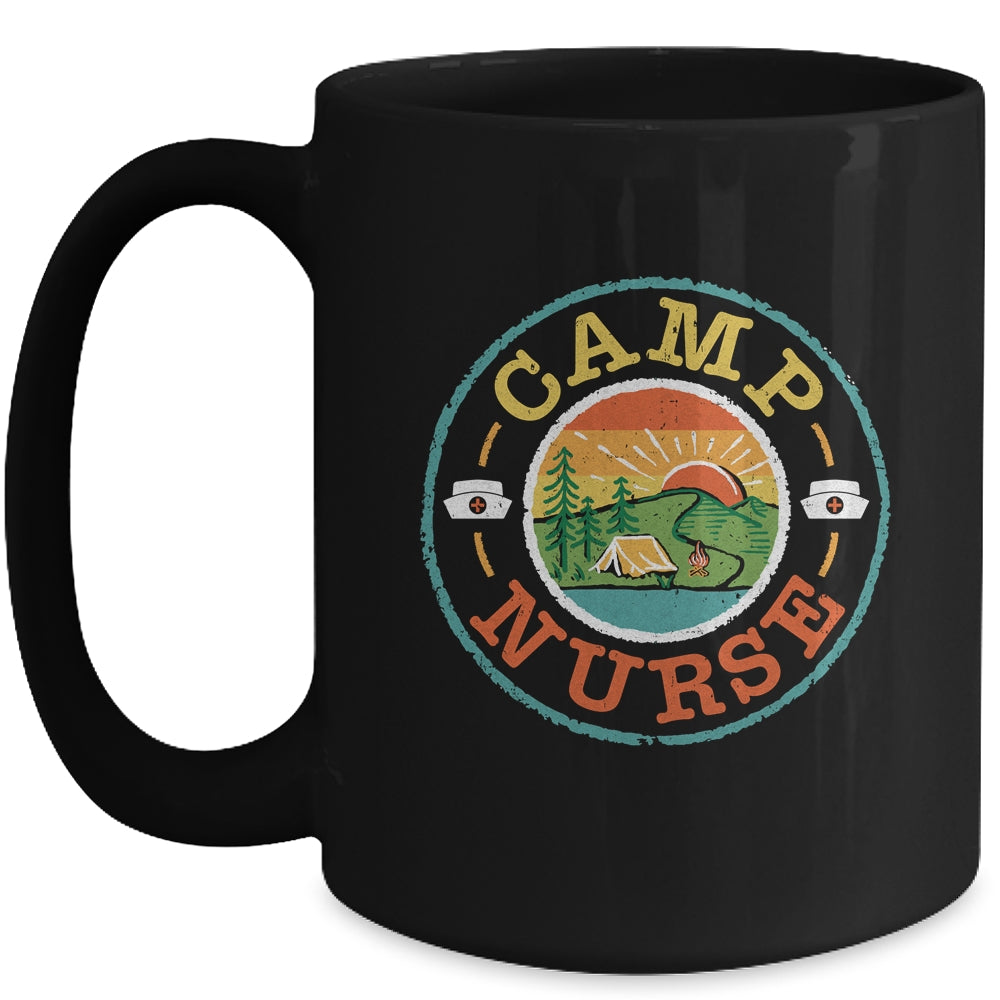 Camp Nurse Camping Nursing Registered Nurse Camper Mug | teecentury