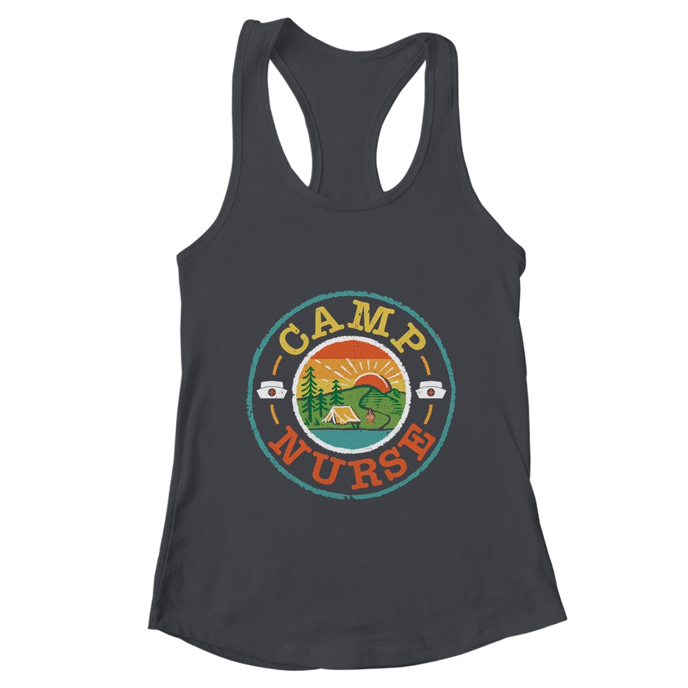 Camp Nurse Camping Nursing Registered Nurse Camper Shirt & Tank Top | teecentury