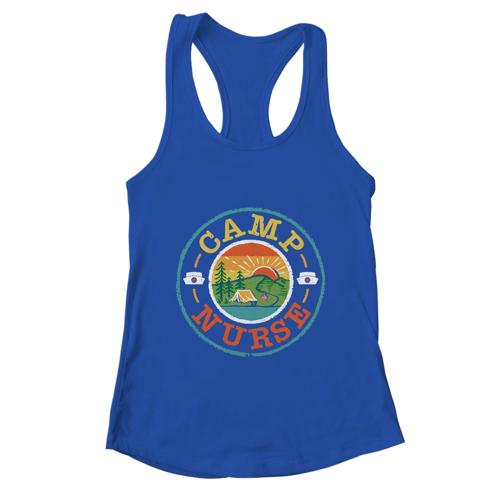 Camp Nurse Camping Nursing Registered Nurse Camper Shirt & Tank Top | teecentury