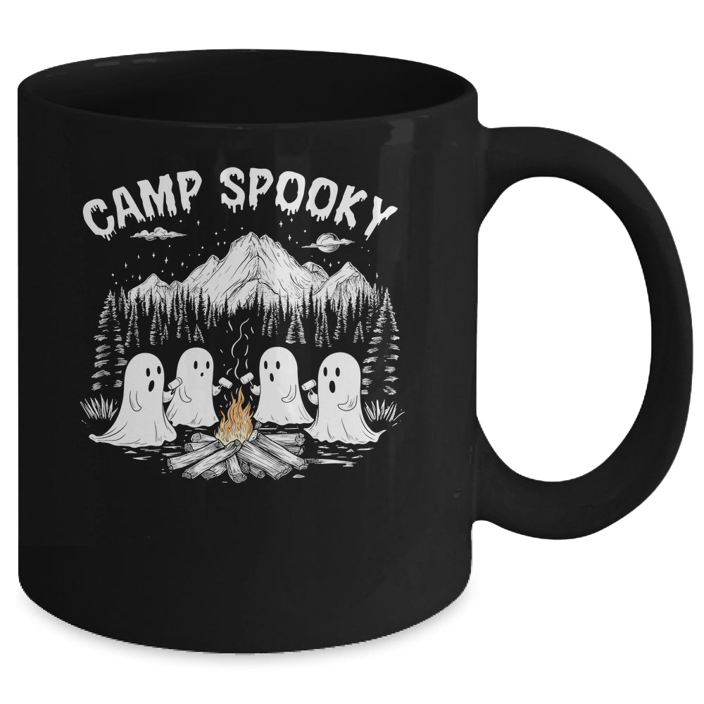 Camp Spooky Summerween Summer Halloween Cute Ghost Camping Mug | teecentury