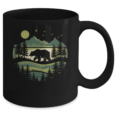 Camping Forest Hiking Nature Vintage Retro Wildlife Outdoor Mug | teecentury