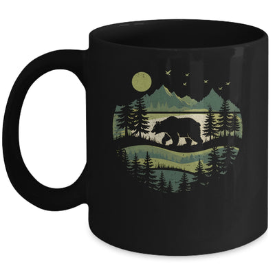 Camping Forest Hiking Nature Vintage Retro Wildlife Outdoor Mug | teecentury