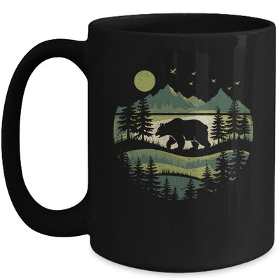 Camping Forest Hiking Nature Vintage Retro Wildlife Outdoor Mug | teecentury