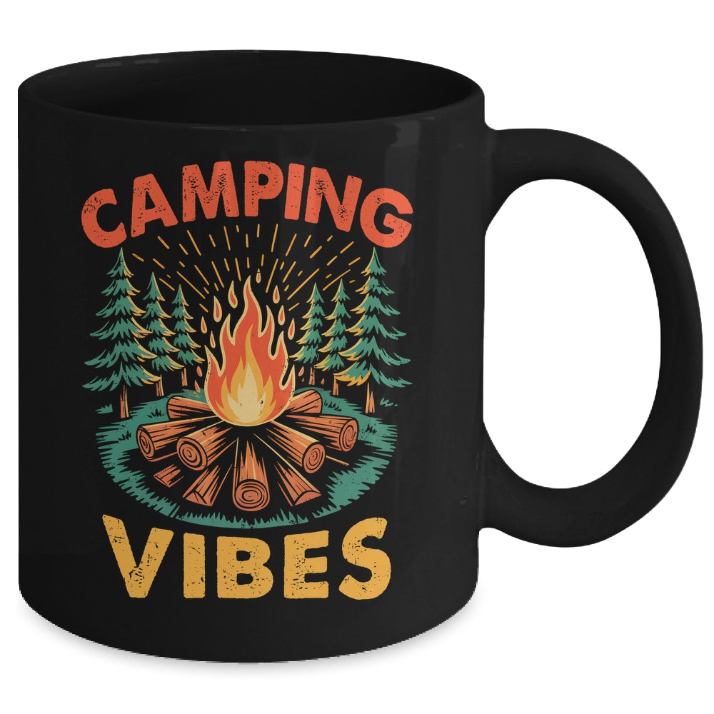 Camping Vibes Nature Lover Camper Camping Day Men Women Mug | teecentury