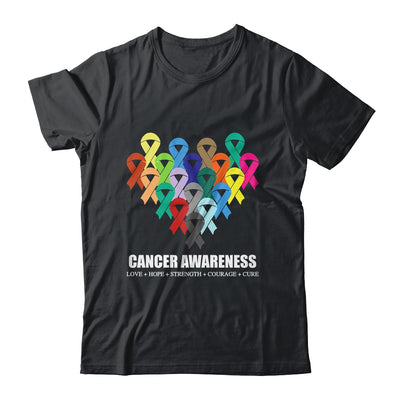 All Cancer Awareness Shirts Support All Ribbons Cancer T-Shirt