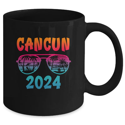 Cancun 2024 Vacation Vintage Matching Cool Glasses Mug | teecentury