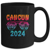 Cancun 2024 Vacation Vintage Matching Cool Glasses Mug | teecentury