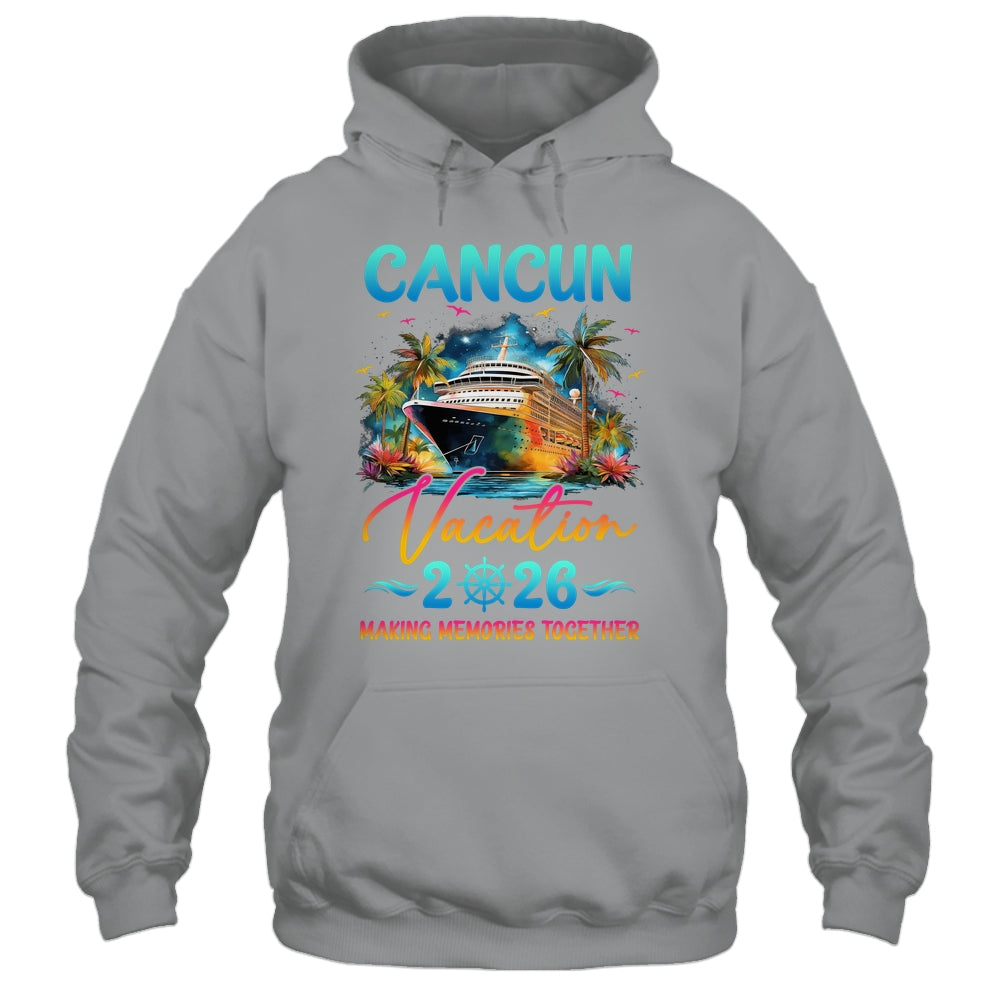 Cancun Family Vacation 2026 Matching Group Summer Shirt & Tank Top | teecentury