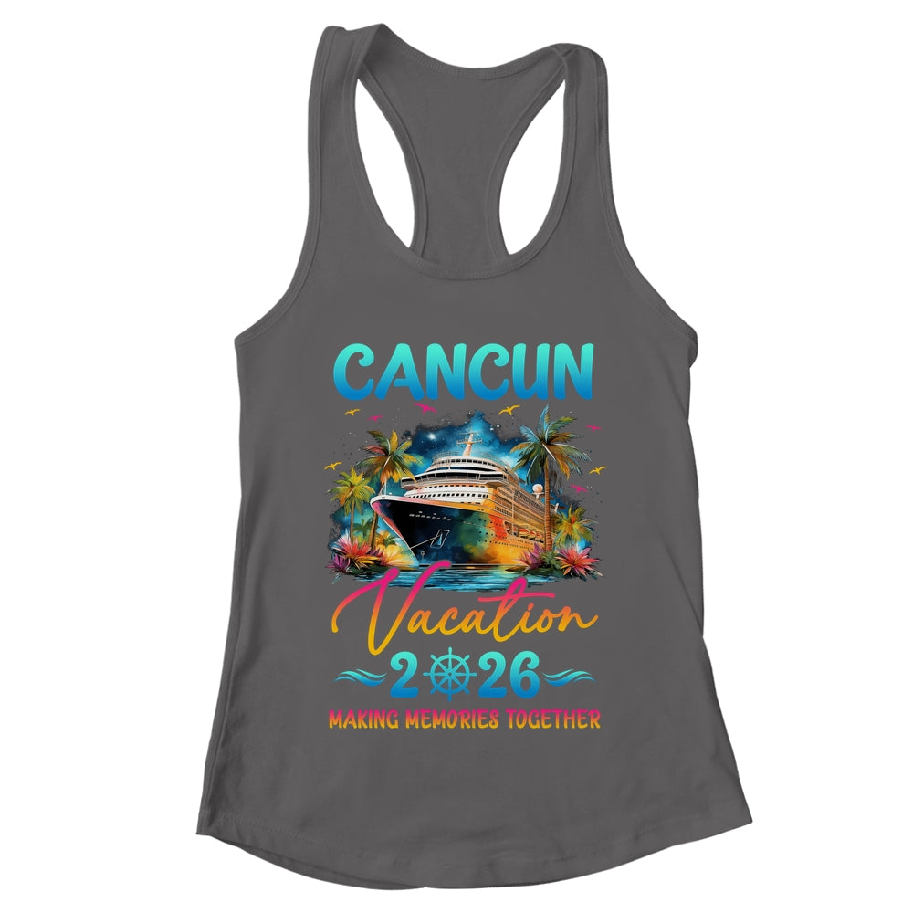Cancun Family Vacation 2026 Matching Group Summer Shirt & Tank Top | teecentury