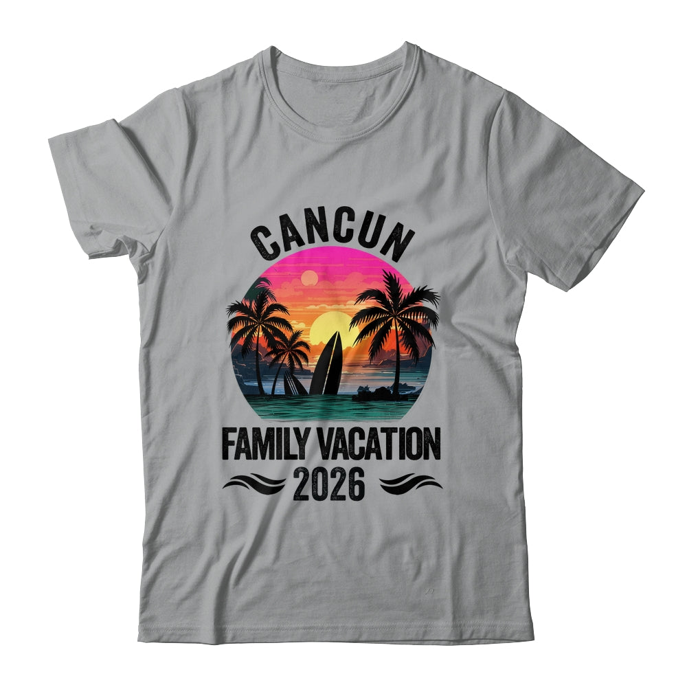 Cancun Family Vacation 2026 Matching Outfits Beach Summer Shirt & Tank Top | teecentury
