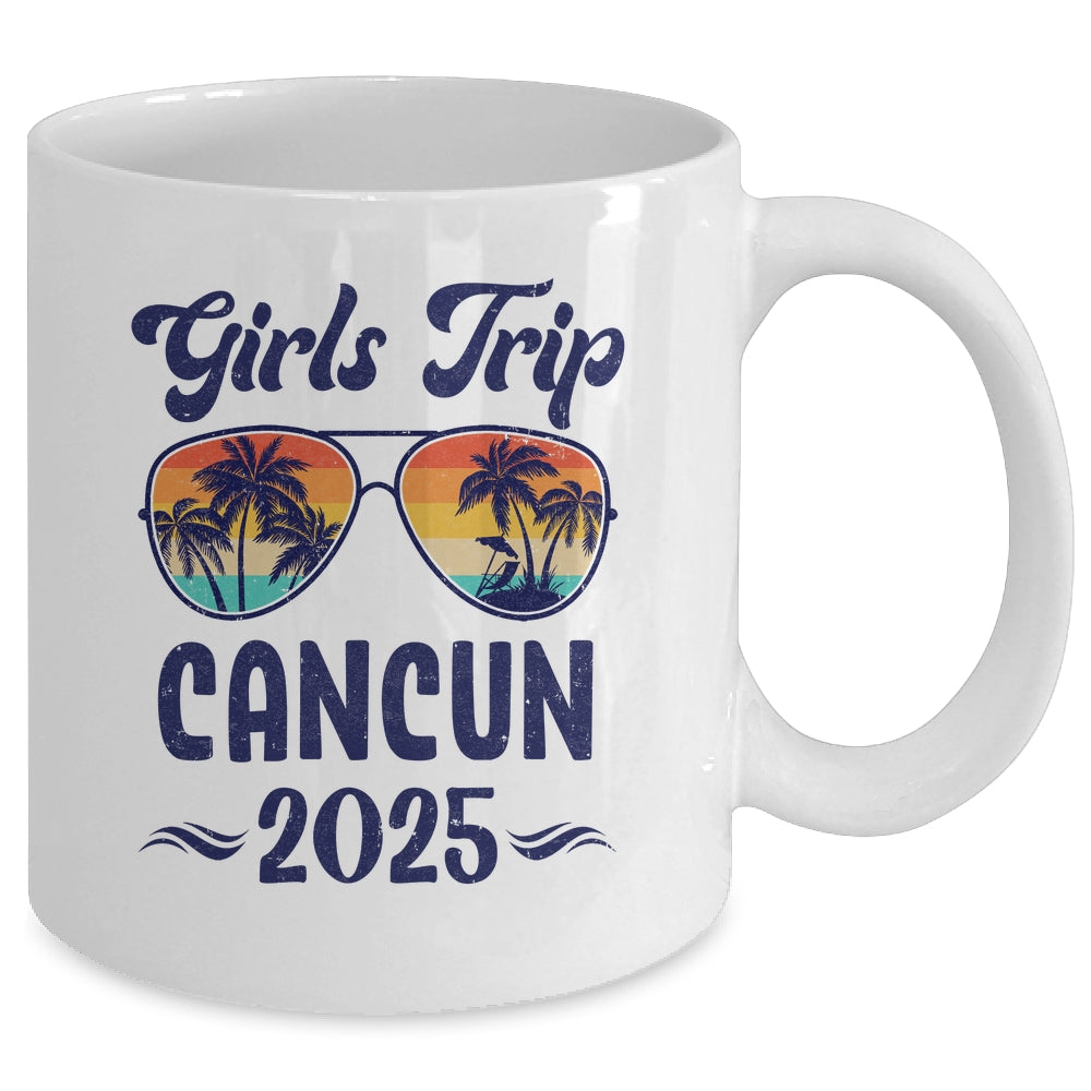 Cancun Girls Trip Beach Vacation 2025 Matching Group Mug | teecentury