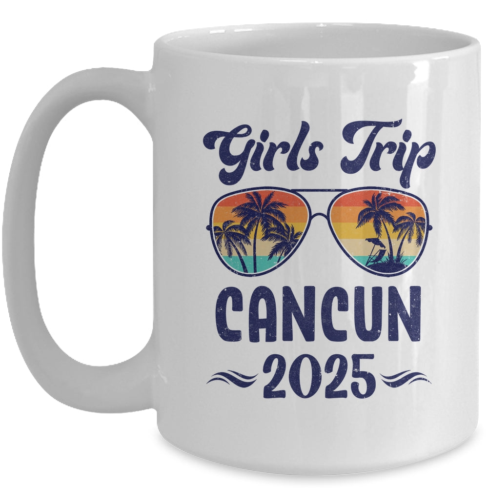 Cancun Girls Trip Beach Vacation 2025 Matching Group Mug | teecentury